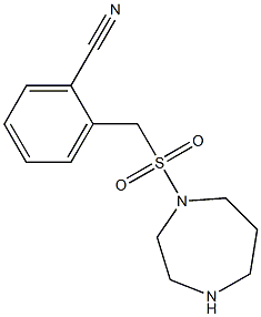 2-[(1,4-diazepane-1-sulfonyl)methyl]benzonitrile Structure