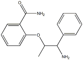 2-[(1-amino-1-phenylpropan-2-yl)oxy]benzamide 구조식 이미지