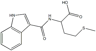 2-[(1H-indol-3-ylcarbonyl)amino]-4-(methylthio)butanoic acid Structure