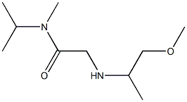 2-[(1-methoxypropan-2-yl)amino]-N-methyl-N-(propan-2-yl)acetamide 구조식 이미지