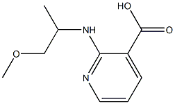 2-[(1-methoxypropan-2-yl)amino]pyridine-3-carboxylic acid Structure