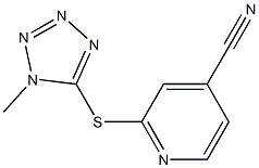 2-[(1-methyl-1H-1,2,3,4-tetrazol-5-yl)sulfanyl]pyridine-4-carbonitrile Structure