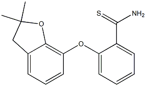 2-[(2,2-dimethyl-2,3-dihydro-1-benzofuran-7-yl)oxy]benzene-1-carbothioamide Structure