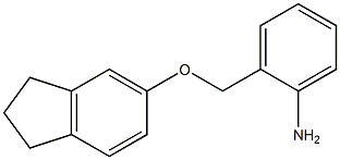 2-[(2,3-dihydro-1H-inden-5-yloxy)methyl]aniline Structure