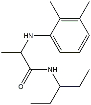 2-[(2,3-dimethylphenyl)amino]-N-(pentan-3-yl)propanamide 구조식 이미지