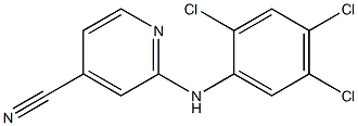 2-[(2,4,5-trichlorophenyl)amino]pyridine-4-carbonitrile Structure