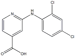 2-[(2,4-dichlorophenyl)amino]pyridine-4-carboxylic acid Structure