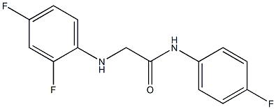 2-[(2,4-difluorophenyl)amino]-N-(4-fluorophenyl)acetamide Structure