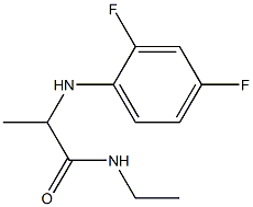 2-[(2,4-difluorophenyl)amino]-N-ethylpropanamide 구조식 이미지