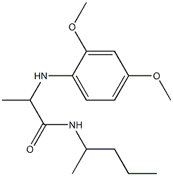 2-[(2,4-dimethoxyphenyl)amino]-N-(pentan-2-yl)propanamide Structure