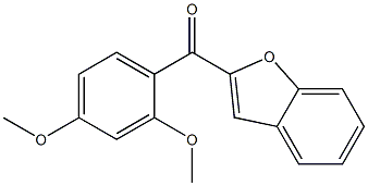 2-[(2,4-dimethoxyphenyl)carbonyl]-1-benzofuran Structure