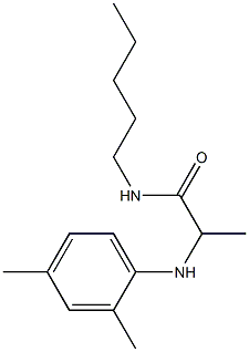 2-[(2,4-dimethylphenyl)amino]-N-pentylpropanamide Structure