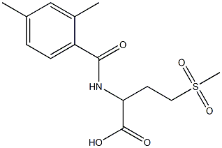 2-[(2,4-dimethylphenyl)formamido]-4-methanesulfonylbutanoic acid 구조식 이미지