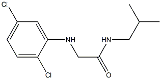 2-[(2,5-dichlorophenyl)amino]-N-(2-methylpropyl)acetamide Structure