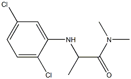 2-[(2,5-dichlorophenyl)amino]-N,N-dimethylpropanamide Structure