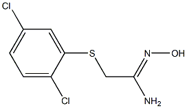 2-[(2,5-dichlorophenyl)sulfanyl]-N'-hydroxyethanimidamide 구조식 이미지