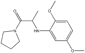 2-[(2,5-dimethoxyphenyl)amino]-1-(pyrrolidin-1-yl)propan-1-one 구조식 이미지