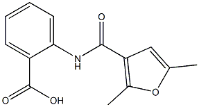 2-[(2,5-dimethyl-3-furoyl)amino]benzoic acid Structure