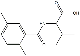 2-[(2,5-dimethylphenyl)formamido]-3-methylbutanoic acid Structure