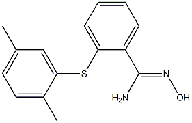 2-[(2,5-dimethylphenyl)sulfanyl]-N'-hydroxybenzene-1-carboximidamide Structure