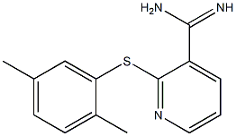 2-[(2,5-dimethylphenyl)sulfanyl]pyridine-3-carboximidamide Structure