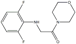 2-[(2,6-difluorophenyl)amino]-1-(morpholin-4-yl)ethan-1-one Structure