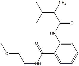 2-[(2-amino-3-methylbutanoyl)amino]-N-(2-methoxyethyl)benzamide Structure