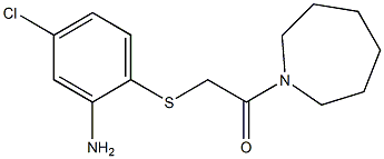 2-[(2-amino-4-chlorophenyl)sulfanyl]-1-(azepan-1-yl)ethan-1-one Structure