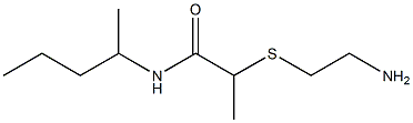 2-[(2-aminoethyl)sulfanyl]-N-(pentan-2-yl)propanamide 구조식 이미지