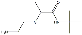 2-[(2-aminoethyl)sulfanyl]-N-tert-butylpropanamide Structure