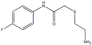 2-[(2-aminoethyl)thio]-N-(4-fluorophenyl)acetamide Structure