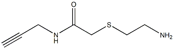 2-[(2-aminoethyl)thio]-N-prop-2-ynylacetamide 구조식 이미지