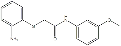 2-[(2-aminophenyl)thio]-N-(3-methoxyphenyl)acetamide 구조식 이미지