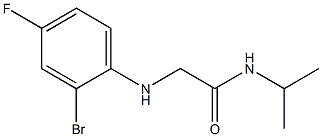 2-[(2-bromo-4-fluorophenyl)amino]-N-(propan-2-yl)acetamide 구조식 이미지