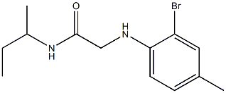 2-[(2-bromo-4-methylphenyl)amino]-N-(butan-2-yl)acetamide Structure