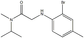 2-[(2-bromo-4-methylphenyl)amino]-N-methyl-N-(propan-2-yl)acetamide 구조식 이미지