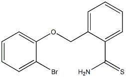 2-[(2-bromophenoxy)methyl]benzenecarbothioamide 구조식 이미지