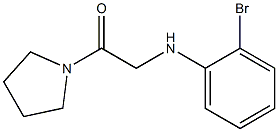 2-[(2-bromophenyl)amino]-1-(pyrrolidin-1-yl)ethan-1-one Structure