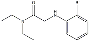 2-[(2-bromophenyl)amino]-N,N-diethylacetamide Structure