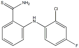 2-[(2-chloro-4-fluorophenyl)amino]benzene-1-carbothioamide Structure