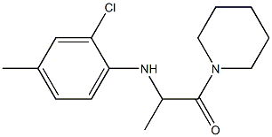 2-[(2-chloro-4-methylphenyl)amino]-1-(piperidin-1-yl)propan-1-one Structure