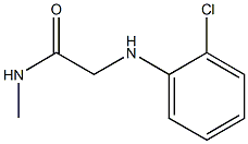 2-[(2-chlorophenyl)amino]-N-methylacetamide Structure