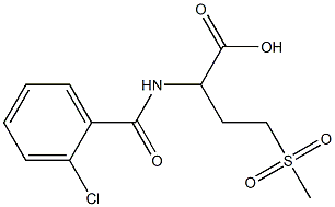2-[(2-chlorophenyl)formamido]-4-methanesulfonylbutanoic acid 구조식 이미지