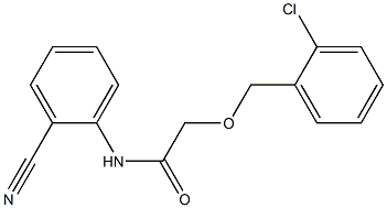 2-[(2-chlorophenyl)methoxy]-N-(2-cyanophenyl)acetamide 구조식 이미지