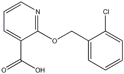 2-[(2-chlorophenyl)methoxy]pyridine-3-carboxylic acid 구조식 이미지
