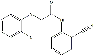 2-[(2-chlorophenyl)sulfanyl]-N-(2-cyanophenyl)acetamide Structure