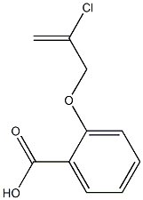 2-[(2-chloroprop-2-enyl)oxy]benzoic acid Structure