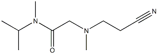 2-[(2-cyanoethyl)(methyl)amino]-N-methyl-N-(propan-2-yl)acetamide 구조식 이미지