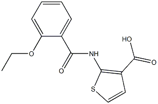 2-[(2-ethoxybenzoyl)amino]thiophene-3-carboxylic acid 구조식 이미지