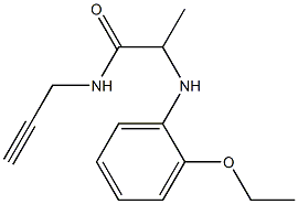 2-[(2-ethoxyphenyl)amino]-N-(prop-2-yn-1-yl)propanamide 구조식 이미지